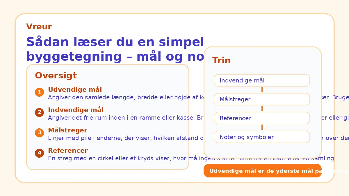 Sådan læser du en simpel byggetegning – mål og noter